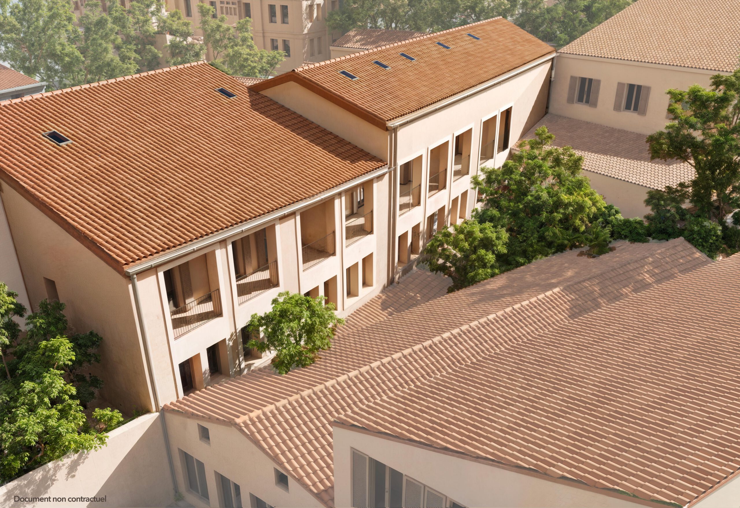 Top view du projet immobilier terrasses-aix.com
